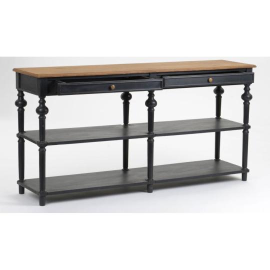 cierny vintage klasicky elegantny konzolovy stol konzolovy polycny stol vstupna chodba lozna stol obyvacka nabytok jedinecna vyroba zamek vila tmavy nabytok lameridiana staromodny.jpg